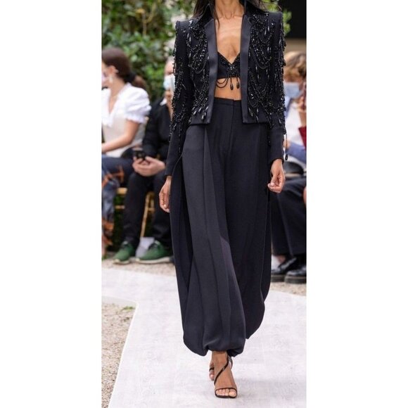 Sténay Beaded Longsleeve Jacket Top Size M - Picture 11 of 11